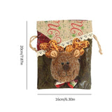 50x70CM Large Canvas Christmas Gift Bag