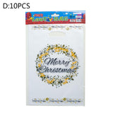 10pcs Merry Christmas Gift Bags Santa Claus Christmas
