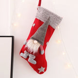 Large Christmas Stockings Pendant Cloth Ornaments