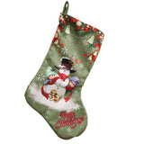 Large Christmas Stockings Pendant Cloth Ornaments