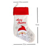 Large Christmas Stockings Pendant Cloth Ornaments
