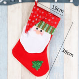 Large Christmas Stockings Pendant Cloth Ornaments