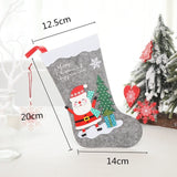 Large Christmas Stockings Pendant Cloth Ornaments
