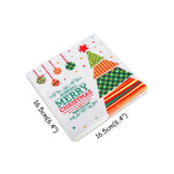 Christmas Napkin Navidad Santa Claus Tree Snowflake Paper