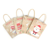 Christmas Gift Bags Santa Kraft