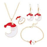 Christmas Necklace Santa Claus Necklace Gift