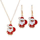Christmas Necklace Santa Claus Necklace Gift