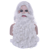 Santa Claus Wig Beard Long White